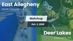 Matchup: East Allegheny vs. Deer Lakes  2020