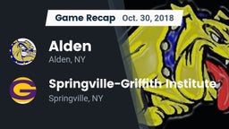 Recap: Alden  vs. Springville-Griffith Institute  2018