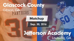 Matchup: Glascock County vs. Jefferson Academy  2016