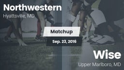Matchup: Northwestern vs. Wise  2016