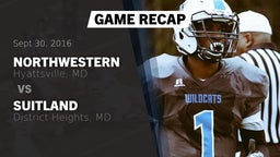 Recap: Northwestern  vs. Suitland  2016