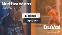 Matchup: Northwestern vs. DuVal  2017