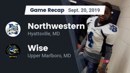 Recap: Northwestern  vs. Wise  2019