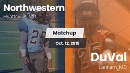 Matchup: Northwestern vs. DuVal  2019