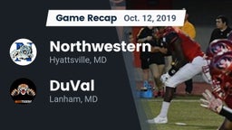 Recap: Northwestern  vs. DuVal  2019