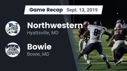 Recap: Northwestern  vs. Bowie  2019