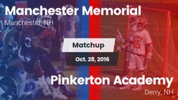 Matchup: Manchester Memorial vs. Pinkerton Academy 2016