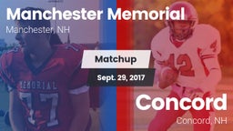 Matchup: Manchester Memorial vs. Concord  2017