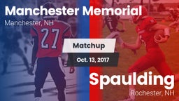 Matchup: Manchester Memorial vs. Spaulding  2017