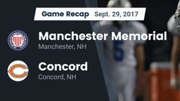 Recap: Manchester Memorial  vs. Concord  2017