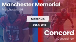 Matchup: Manchester Memorial vs. Concord  2018