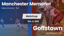 Matchup: Manchester Memorial vs. Goffstown  2019