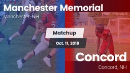 Matchup: Manchester Memorial vs. Concord  2019