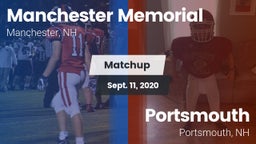 Matchup: Manchester Memorial vs. Portsmouth  2020