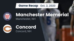 Recap: Manchester Memorial  vs. Concord  2020