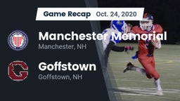 Recap: Manchester Memorial  vs. Goffstown  2020