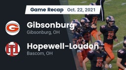 Recap: Gibsonburg  vs. Hopewell-Loudon  2021