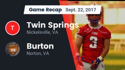 Recap: Twin Springs  vs. Burton  2017