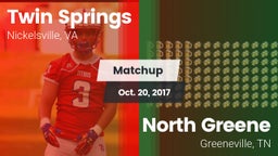 Matchup: Twin Springs vs. North Greene  2017