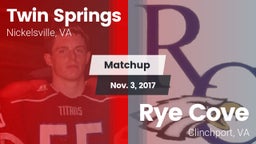 Matchup: Twin Springs vs. Rye Cove  2017