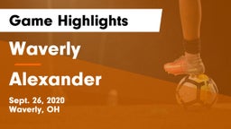 Waverly  vs Alexander  Game Highlights - Sept. 26, 2020