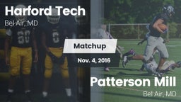 Matchup: Harford Tech vs. Patterson Mill  2016