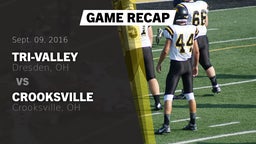 Recap: Tri-Valley  vs. Crooksville  2016