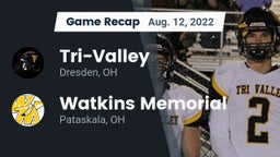 Recap: Tri-Valley  vs. Watkins Memorial  2022