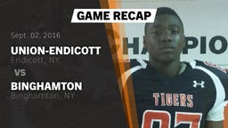 Recap: Union-Endicott  vs. Binghamton  2016