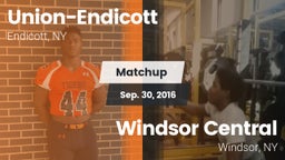 Matchup: Union-Endicott vs. Windsor Central  2016