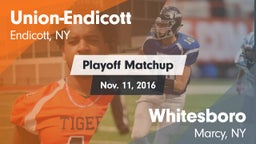 Matchup: Union-Endicott vs. Whitesboro  2016