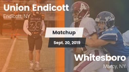 Matchup: Union Endicott vs. Whitesboro  2019