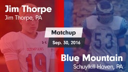 Matchup: Jim Thorpe vs. Blue Mountain  2016