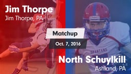 Matchup: Jim Thorpe vs. North Schuylkill  2016