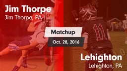 Matchup: Jim Thorpe vs. Lehighton  2016
