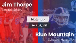Matchup: Jim Thorpe vs. Blue Mountain  2017