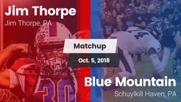 Matchup: Jim Thorpe vs. Blue Mountain  2018