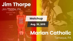 Matchup: Jim Thorpe vs. Marian Catholic  2019