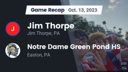 Recap: Jim Thorpe  vs. Notre Dame Green Pond HS 2023