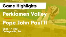 Perkiomen Valley  vs Pope John Paul II Game Highlights - Sept. 17, 2021