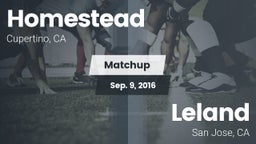 Matchup: Homestead vs. Leland  2016