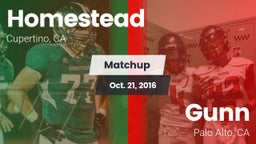 Matchup: Homestead vs. Gunn  2016