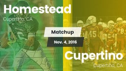 Matchup: Homestead vs. Cupertino  2016