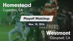 Matchup: Homestead vs. Westmont  2016