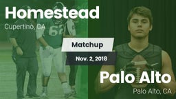 Matchup: Homestead vs. Palo Alto  2018