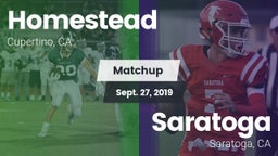 Matchup: Homestead vs. Saratoga  2019