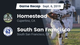 Recap: Homestead  vs. South San Francisco  2019