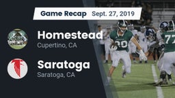 Recap: Homestead  vs. Saratoga  2019