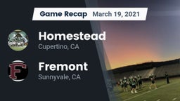 Recap: Homestead  vs. Fremont  2021