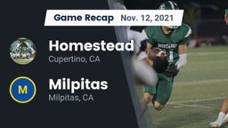 Recap: Homestead  vs. Milpitas  2021